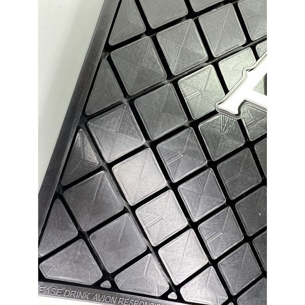 Avion Tequila Rubber BAR SPILL MAT 14”x14” Rail Man Cave Bar Black White NEW - Picture 6 of 8